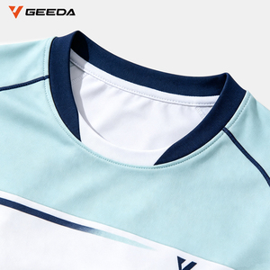 Outdoor bedrukte ademende plus size zomer pickleball shirt UPF50+ UV bescherming vocht afvoerende sportkleding - Product Image 4