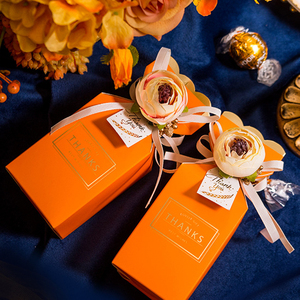 Scatola regalo rettangolare Art Paper e sacchetti di carta per caramelle matrimonio fidanzamento e decorazione bomboniera - Product Image 3