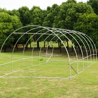 Couverture extérieure portative de PE de tunnel de poly pour la serre de cour de jardin avec le cadre en métal de bonne ventilation pour la serre de légumes