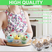 Scatola di imballaggio personalizzata per cupcake a conchiglia contenitore per alimenti per animali domestici per pasticceria