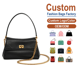 Sac à bandoulière en cuir véritable de qualité supérieure, noir, style cool, pour les sorties quotidiennes, sac bandoulière artistique de niche, vente en gros pour le commerce extérieur - Product Image 1