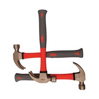 Marteau à griffes en bronze d'aluminium sans étincelles Oak Brand 0,5 kg, manche en fibre de verre, poignée texturée, personnalisable OEM, garantie 2 ans