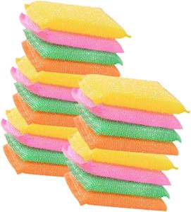 Esponja de Cocina de Alta Calidad, Absorbente, 3 Piezas por Paquete, Esponja de Limpieza de Cocina de Plástico Transparente con Alambre - Product Image 1