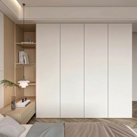 Armoire de chambre et de salon moderne, modulaire, de luxe, durable, écologique, grande capacité, avec éclairage LED