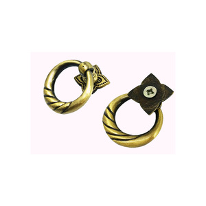European Style Ring Drawer Handle <b>Antique</b> Bronze Zinc Alloy Durable Cabinet Pull For Indoor Use - Product Image 2