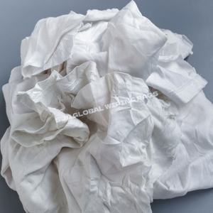 Premium Knit Painter Rags Recycled White T-Shirt Rags White Cotton <b>Industrial</b> Cleaning <b>Wiping</b> Rags for Cleaning - Product Image 1