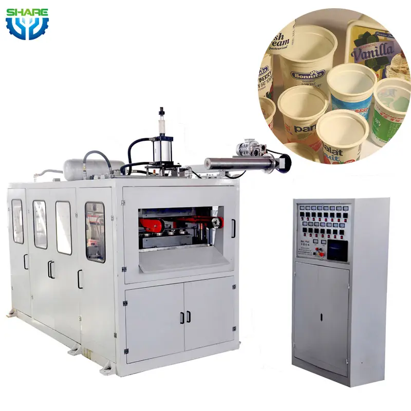 automatic small paper plastic cup lid thermoforming making machines