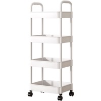 Chariot de rangement mobile multicouche mobile Organisateur de cuisine en plastique Chariot de rangement pour la maison