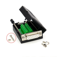 Connecteur Db15 D-SUB 15 broches mâle femelle, prise vers bornes de dérivation RS485, connecteurs sans soudure, câbles