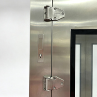 Boîte de passage à douche d'air pour salle blanche en acier inoxydable, fenêtre de transfert GMP, boîte de passage à interverrouillage pour salle blanche avec équipement de lumière UV