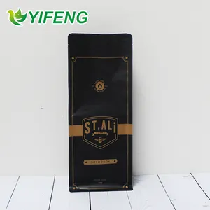 New products wholesale aluminum foil one way valve drip coffee bag with tin tie/custom printing waterproof coffee bag