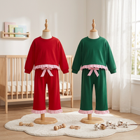 Précommande GLP3648MZ – Ensemble Coton Haut à Manches Longues et Pantalon à Volants pour Filles, Enfants et Bébés – Vêtements de Grossiste