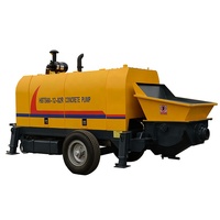 Pompe à béton stationnaire sur remorque avec système hydraulique et moteur Weichai, entièrement automatique, fabriquée en Chine