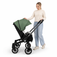 Système de voyage pliable 3 en 1 en alliage d'aluminium pour les voyages en famille, poussette pour bébé
