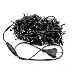 <span class=keywords><strong>Guirlande</strong></span> extérieure étanche à 10m, fil noir, <span class=keywords><strong>guirlande</strong></span> lumineuse féerique à Led pour jardin <span class=keywords><strong>de</strong></span> noël, décoration <span class=keywords><strong>de</strong></span> salle <span class=keywords><strong>de</strong></span> fête <span class=keywords><strong>de</strong></span> vacances - Product Image 4