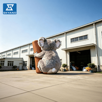 Koala géant gonflable en peluche, modèle gonflable en peluche, animal gonflable géant en peluche