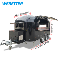 Cuisine mobile, restaurant, chariot à glaces, chariot à bubble tea, camion à pizza, petit camion à café, remorque alimentaire avec équipement de cuisine complet