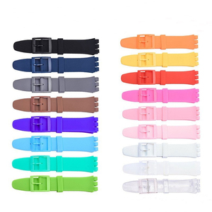 Bracelets de montre en caoutchouc de 12 mm, 16 mm, 17 mm, 19 mm, 20 mm, bracelet de remplacement, bracelet en silicone coloré pour montre série - Product Image 5