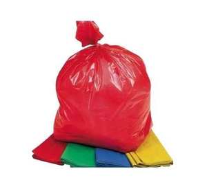 Bolsa de Plástico Desechable para Compras con Asa, Bolsa de Transporte para Comestibles, 12 x 20 Pulgadas - Product Image 1