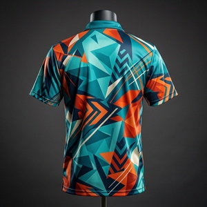 เสื้อโปโลโบว์ลิ่งผู้ชายราคาส่งถูก แบบสั่งทำได้ แขนสั้น เสื้อกีฬา คอซิป 1/4  เสื้อทีม เสื้อสโมสร สำหรับผู้ชาย รุ่นใหม่ - Product Image 2