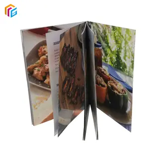 Matt Soft Cover Saddle Stitch Publishing Art Paper Offset Printing Photo Cooking Printing Books With Dust Jacket