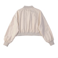 Manteau Femme Décontracté OEM Printemps et Automne en Polyester Tissé, Imperméable à Manches Longues, Veste Baseball pour Femme d'Extérieur
