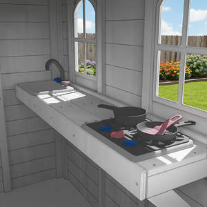 Casa de Juegos de Madera Pequeña para Jardín al Aire Libre Montessori, Parques Infantiles Portátiles para Jardín de Infancia, Guardería, Juego de Roles - Product Image 5