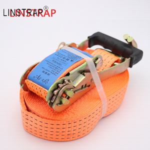 Tali Pengikat Ratchet Liniu 2 Inci dengan Pegangan Karet untuk Pengikat Muatan Sepeda Motor - Product Image 3