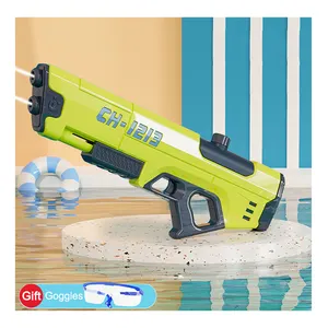 Automatic Kids Pellet Powered Water Gun Shooter Outdoor Summer Realistic Plastic Bubble Super Smart Gun Water