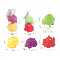 Jouets sensoriels en caoutchouc de petite taille en forme d'animaux marins flottants en PVC et silicone : grenouille verte, tortue, pieuvre, crocodile, baleine, requin, dauphin