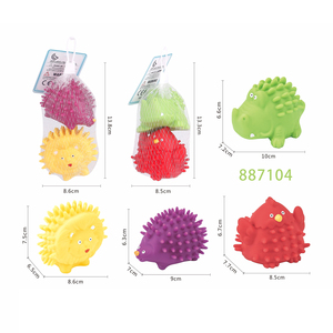 ของเล่นยางรูปสัตว์น้ำขนาดเล็ก รูปแบบกบ เต่า ปลาหมึก จระเข้ วาฬ ฉลาม โลมา สีเขียว ทำจากซิลิโคน PVC สำหรับเล่นในอ่างอาบน้ำ - Product Image 2