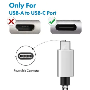 Зарядное устройство типа C 10 футов, кабель USB C для быстрой зарядки, нейлоновый Плетеный длинный зарядный шнур USB C, кабель для передачи данных