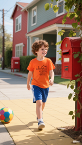 Crianças Meninos & Meninas de Manga Curta 100% Algodão Tecido Verão Coreano-estilo T-shirt Casual - Product Image 6