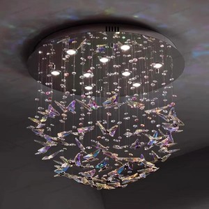Lámpara de Cristal de Lujo para Sala de Estar o Dormitorio, Diseño de Araña, Luces Colgantes para Restaurante, Hotel, Escaleras, Modelo HM-C8623, Luz de Mariposa - Product Image 5
