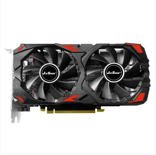 JIESHUO Custom RX590 8GB Graphics Card New Radeon AMD Rx 590 256bit 2048sp for Gaming & Office Use with DDR5 Video Memory