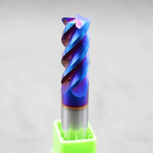 OEM 4-Flute Tungsten Steel <strong>End</strong> <strong>Mill</strong> Cutter Rigid 65 Hardness CNC Controlled 10mm Shank Diameters 10mm Coated Shank ODM - Product Image 3