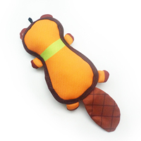 Jouets pour animaux de compagnie en gros, nouveaux, durables, en Oxford imprimé, drôle, grand renard à queue, jouet à mâcher pour chien qui couine