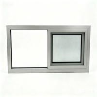 Fenêtre coulissante horizontale moderne en aluminium avec moustiquaire