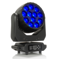 Projecteur LED motorisé à faisceau et à wash, haute luminosité, 12x40W, puissant, pleine couleur, avec zoom
