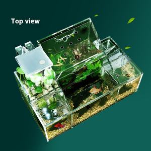 Bể cá để bàn sinh thái 5W, hộp cách ly đặc biệt dành cho nhân giống cá <span class=keywords><strong>guppy</strong></span>, ấp trứng, lọc nước tuần hoàn, thiết kế sáng tạo - Product Image 3