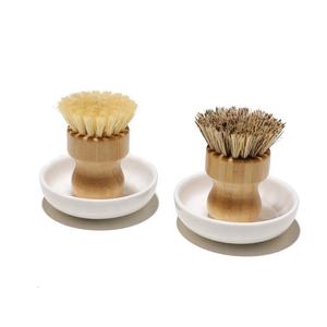 Cepillo de Cocina Ecológico de Madera de Bambú con Cerdas de Sisal y Coco para Lavar Platos, Ollas y Sartenes - Product Image 6