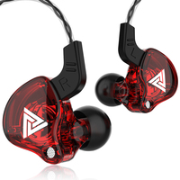 QKZ AK6 HiFi Musik In-ear Peredam Kebisingan Headphone Olahraga dengan Mikrofon Headphone Profesional Berkabel untuk Game 3.5MM Android
