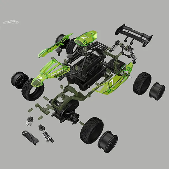 DIY STEM Education Smart Assem ble 1/16 2.4G RC Auto Geländewagen AUTO 8 km/h Spielzeug-Kit