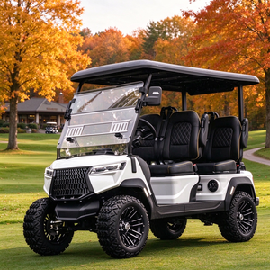 Carrito de Golf Eléctrico de Lujo para 4 Pasajeros, Vehículo Eléctrico de Cuatro Ruedas para Transporte en Villas y Comunidades - Product Image 1