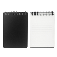Omet – carnet de notes personnalisé à feuilles mobiles, en papier noir, étanche, fin, en spirale, A5 A7, recyclé, bon marché