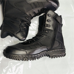 Botas Tácticas Transpirables de Cuero Negro TSB204, Botas Ligeras para Senderismo AS33 A533 - Product Image 2