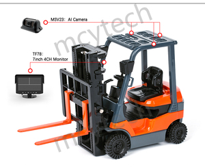 Ai BSD phát hiện điểm mù 7inch 4 kênh xe tải hệ thống an toàn 4CH 1080P AHD không thấm nước tầm nhìn ban đêm phía sau máy ảnh - Product Image 5