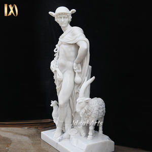 Statue d'Hercule en marbre blanc grandeur nature pour l'aménagement paysager de la propriété - Product Image 5