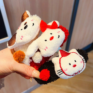 Nueva muñeca de peluche bonita, tocado grande, pinza para el pelo, nivel de apariencia alta, pelo de corazón para niña, Pinza para el pico de pato, tocados - Product Image 2