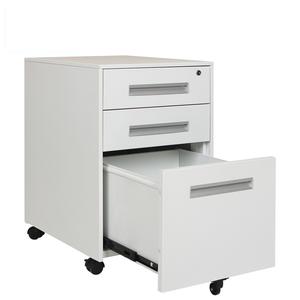 Armoire de classement de bureau en acier ignifuge gris clair ou noir, 3 tiroirs, pour le stockage hospitalier - Product Image 4